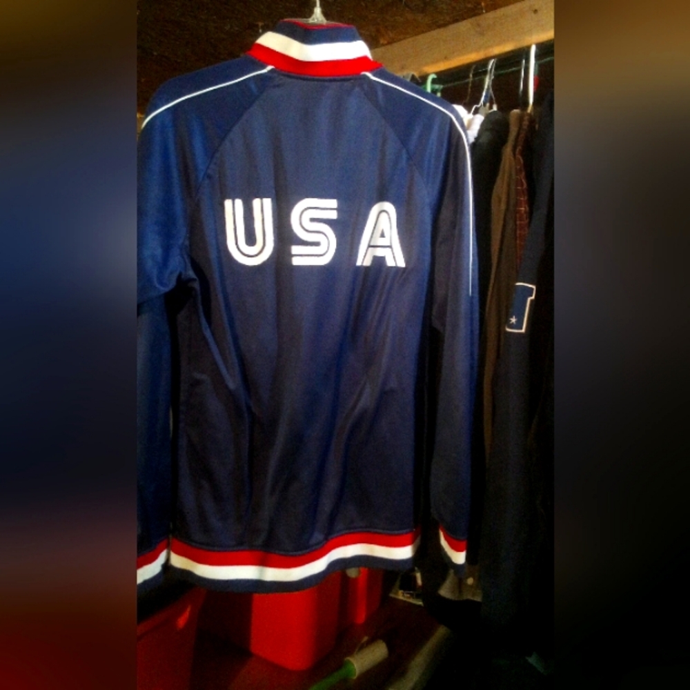 USA Blue Jacket with Red and White Accents